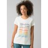 Prana Graphic Tee (weißer Staub) Frau