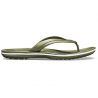 Crocs Crocband™ Flip (Army Green White)
