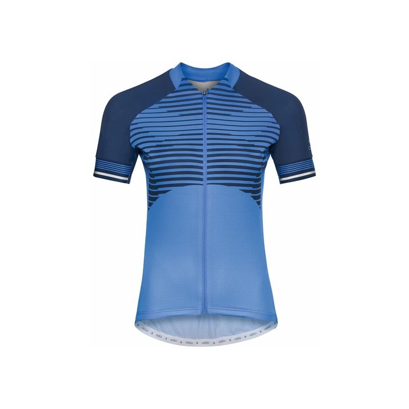 Maillot de ciclismo Odlo Zeroweight (Azul) Mujer