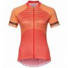 Stand-up Collar S/s Full Zip Zeroweight Odlo (hot Coral - Papaya)
