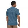Chemise Ms Back Step Patagonia (Tiger micro : stone blue)