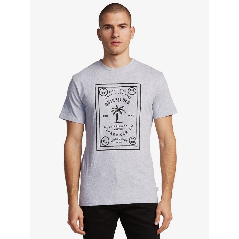 T-shirt Quiksilver Bad Liar Ss til mænd (Micro Chip Heather)
