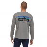 Patagonia L/s P-6 Logo Responsibili-tee (Black)
