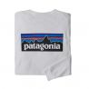 Haut manches longues Patagonia L/s P-6 Logo Responsibili-tee (Black)
