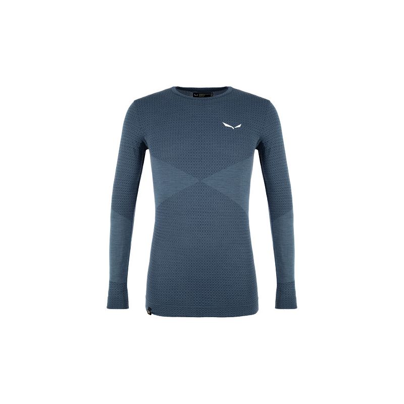 Teknisk herrtröja Salewa Zebru Responsive L/s Tee (mörk denim)