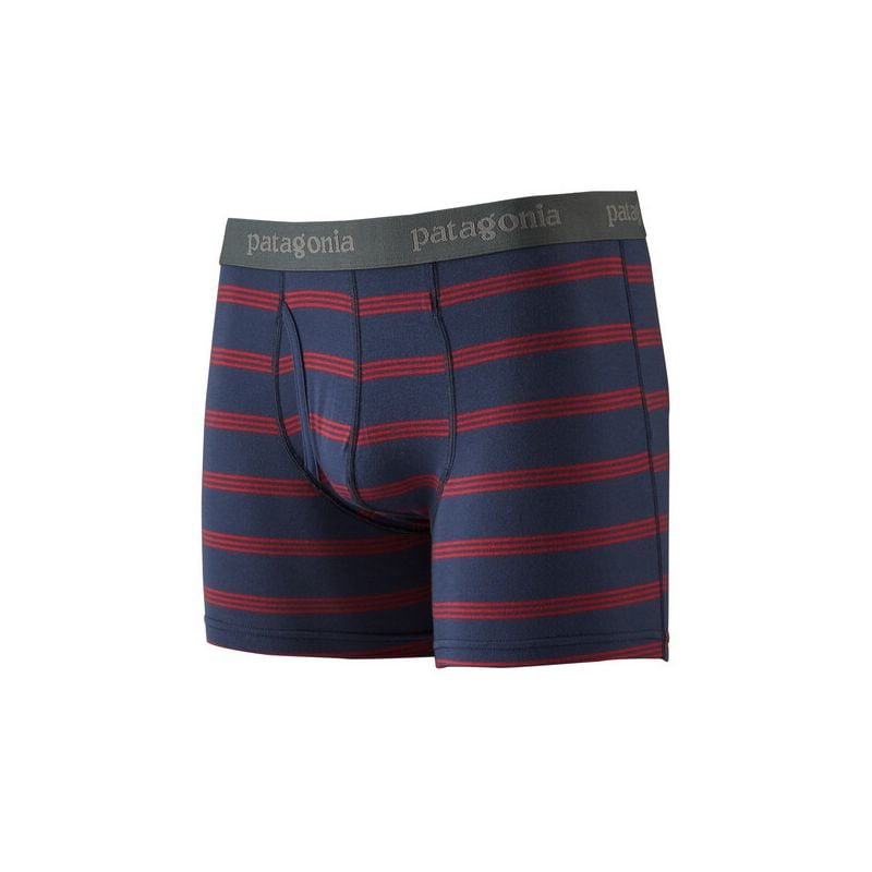 Patagonien Boxershorts Frau Essential Boxershorts (Pier Stripe: New Navy) Mann