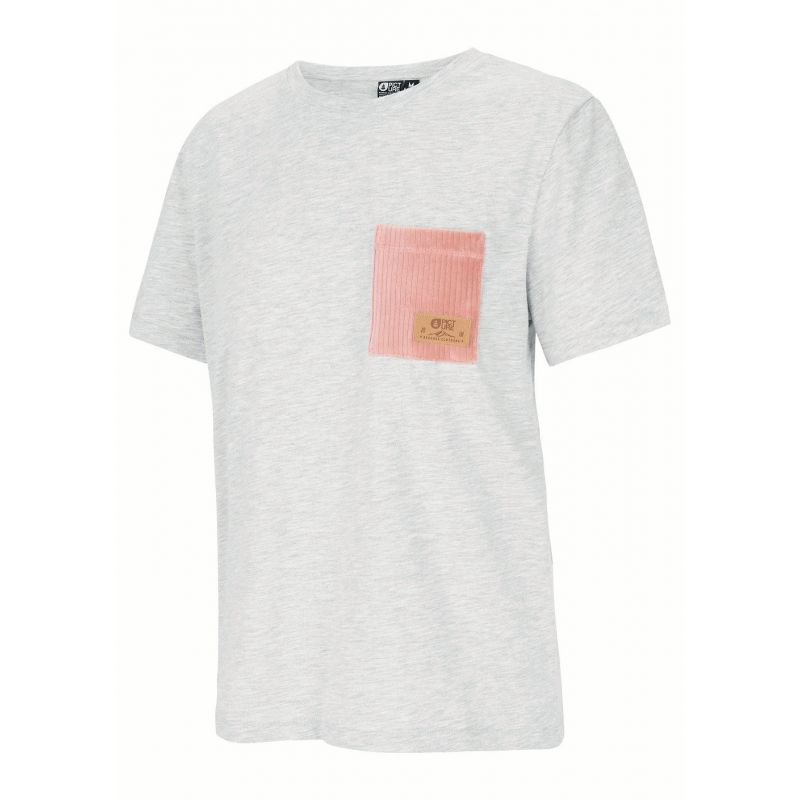 T-shirt Billede Leelia (lysegrå melange) femme