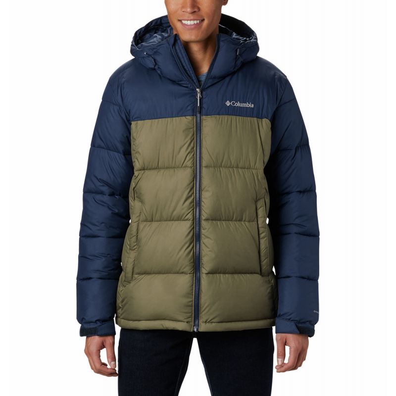 Daunenjacke Columbia Pike Lake Hooded Jacket (Stone Green/ Collegiate Navy) Mann