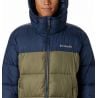 Columbia Pike Lake Hooded Jacket (Stone Green/Collegiate Navy) Man