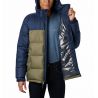 Doudoune Columbia Pike Lake Hooded (Stone Green/Collegiate Navy) Homme