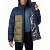 Doudoune Columbia Pike Lake Hooded (Stone Green/Collegiate Navy) Homme