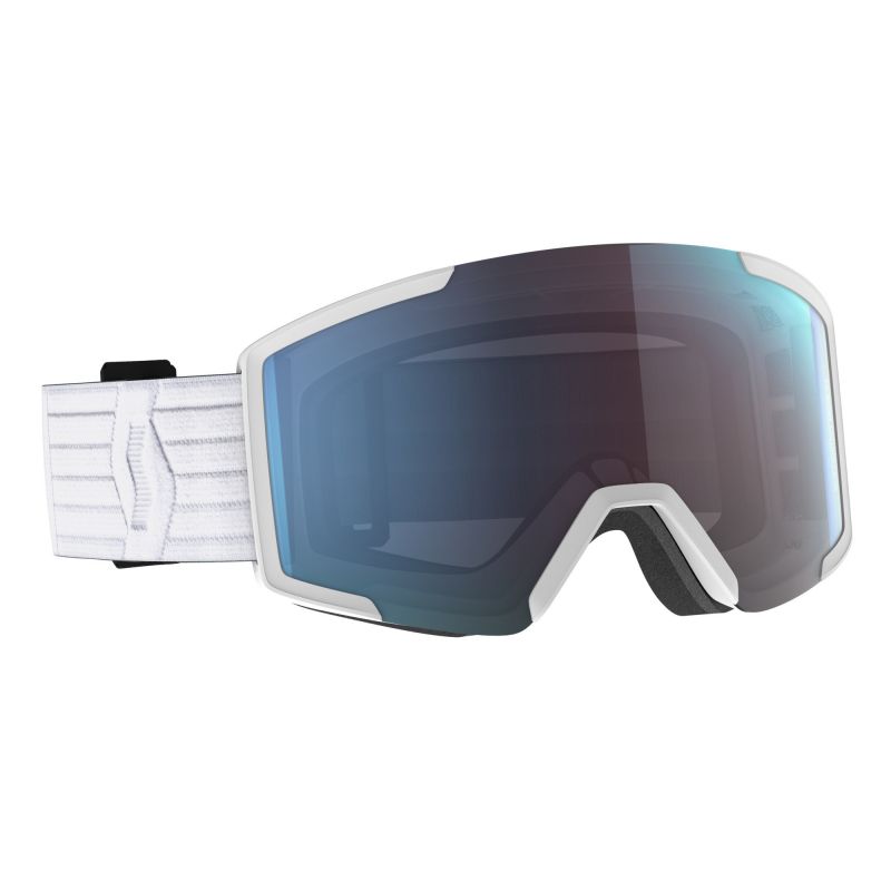 Masker Scott Schild (Wit/Enhancer Blauw Chroom)