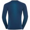T-shirt Ml Performance Warm Odlo (estate Blue - Atomic Blue)