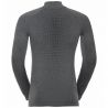 T-shirt Ml 1/2 Zip Performance Warm Odlo (grey Melange - Black)