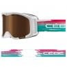 Maschera da sci Cébé Cheeky (Mat Blue Lime Brown Flash Blue Cat.3) junior