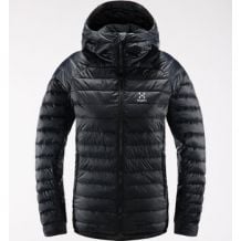 Hooded Haglofs Spire Mimic Hood Jacket (True Black) Woman