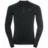 T-shirt technique ½ zip ODLO performance warm eco (black - New Odlo Graphite Grey) Homme