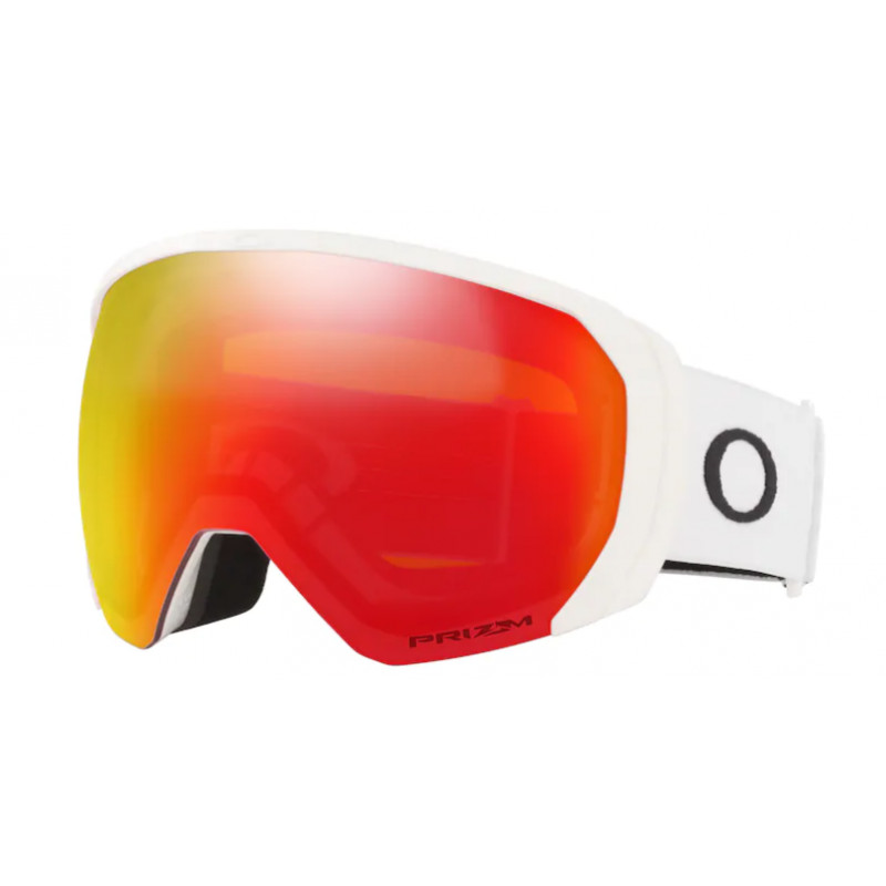 Masque de ski OAKLEY FLIGHT PATH L (Blanc mat - Prizm Snow Torch Iridium)