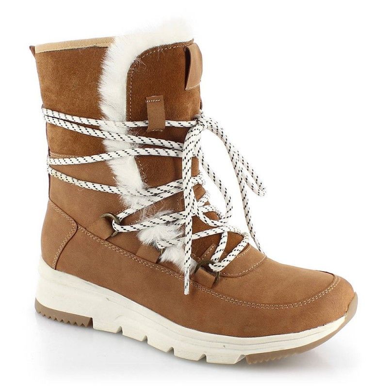 Women's après-ski boots Kimberfeel Wanda (Beige)