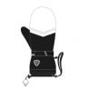 Ski Mittens Racer MELY4 (Black/White) Women's