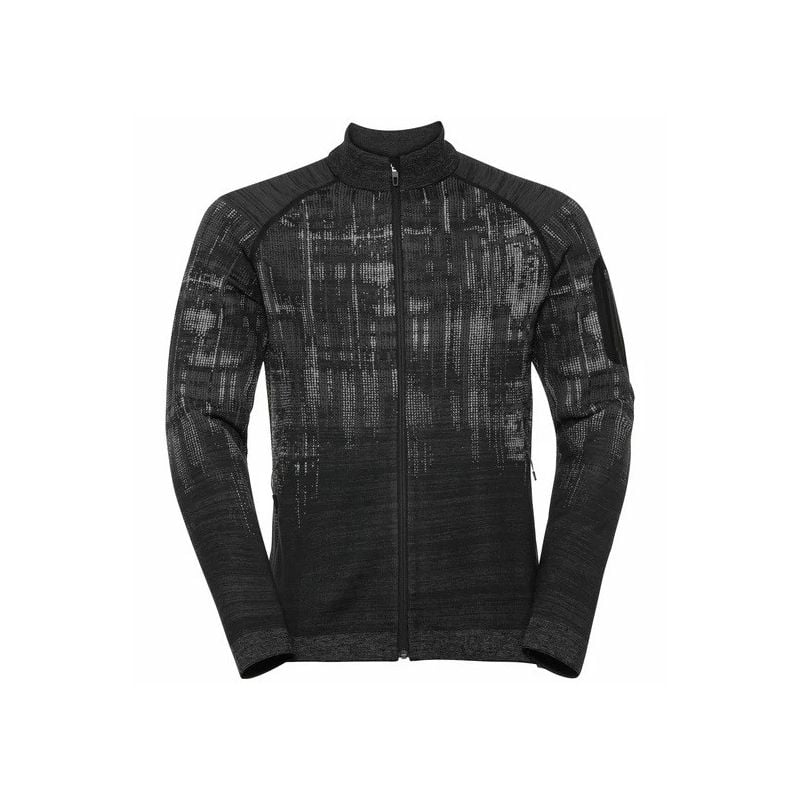 Technischer Pullover mit durchgehendem Reißverschluss Odlo Blackcomb (schwarz) Mann