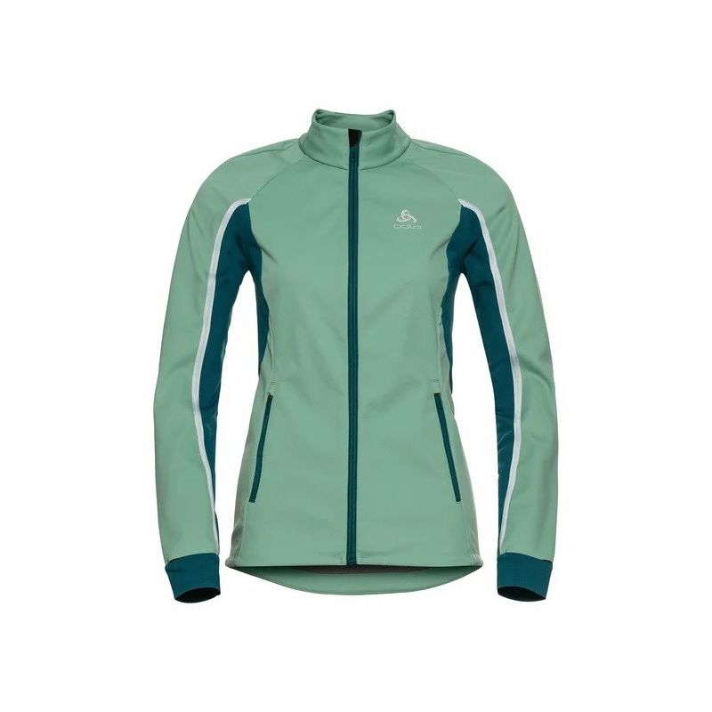 Langlaufjacke Odlo Aeolus Pro (malachite Green - Submerged) Women