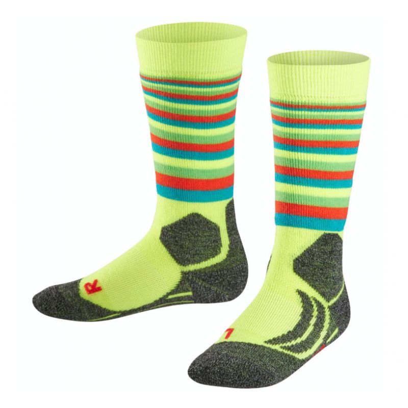 Skistrømpe til børn Falke SK2 Stripes Knee-high (Lightning)