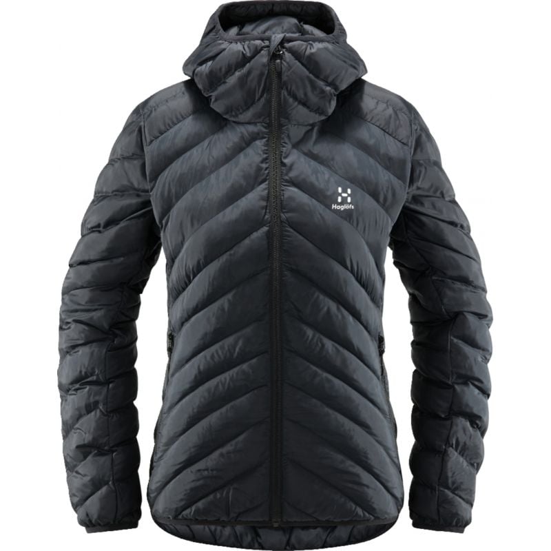 HAGLÖFS Särna Mimic Hood dunjakke (True Black) kvinne
