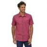 M's Go To Shirt Blue Prints Micro: Star Pink