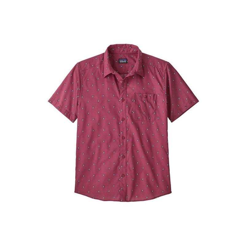 Shirt met korte mouwen Patagonia Go To Shirt Patagonia (Blue Prints Micro: Star Pink) man