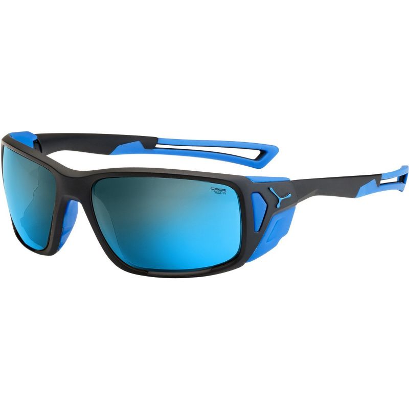 Sonnenbrille Cébé Proguide (Black Blue Matte - Peak Grey Blau Cat 4)