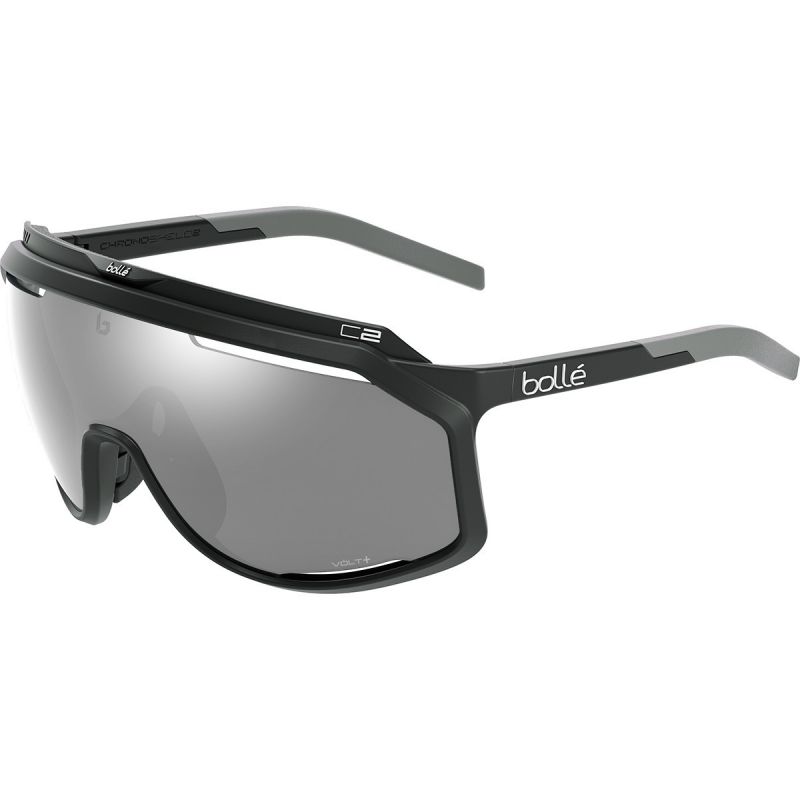 Sonnenbrille Fahrrad Bollé Chronoshield (Black Matte Volt+ Cold White)
