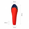 Sacco a pelo Mountaineering Millet Trilogy Summit (Zaffiro/Rosso)