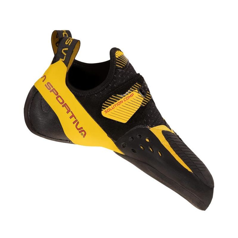 Kiipeilykengät La Sportiva Solution Comp (Musta/Keltainen) Miehet/Naiset