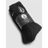 VOLCOM FULL STONE SOCK 3PK BLACK