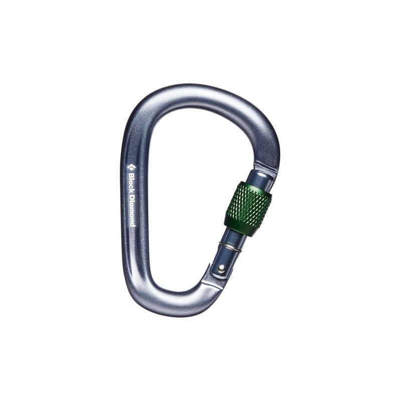 Karabinkrok Black Diamond Pearlock Screwgate (grå)