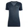 Salewa Tshrit Puez Mel Dry V-Neck (Virtual Pink Melange)