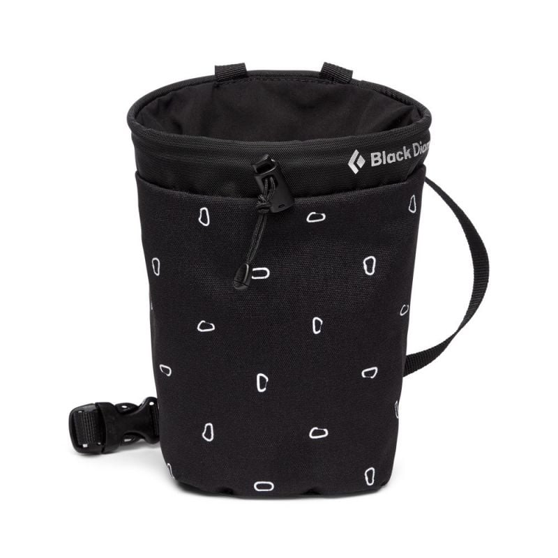 Sac à magnésie BLACK DIAMOND Gym (Black Carabiner Print)