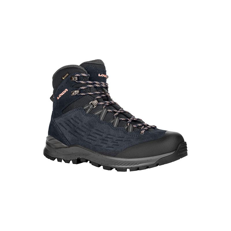 Scarpe da trekking da donna Lowa Explorer GTX Mid (blu/rosa)