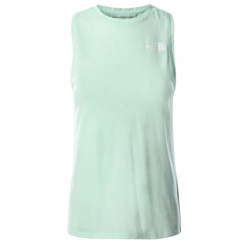 Camiseta de tirantes The North Face Foundation Logo (Misty Jade Heather) para mujer