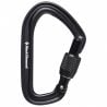 Mosquetón de rosca DIAMOND Hotforge (negro)