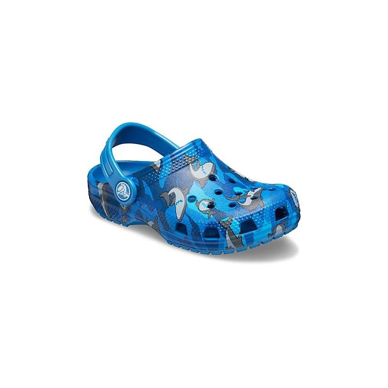 Clogs Crocs Classic Shark Clog (prep blue) children