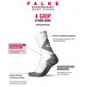 Falke 4 Grip Stabilizing Unisex Socken White-mix