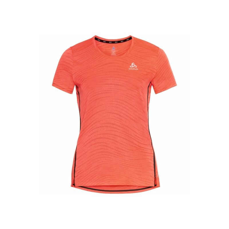 Camiseta de running Odlo Zeroweight Engineered Chill-Tec (siesta Melange) Mujer