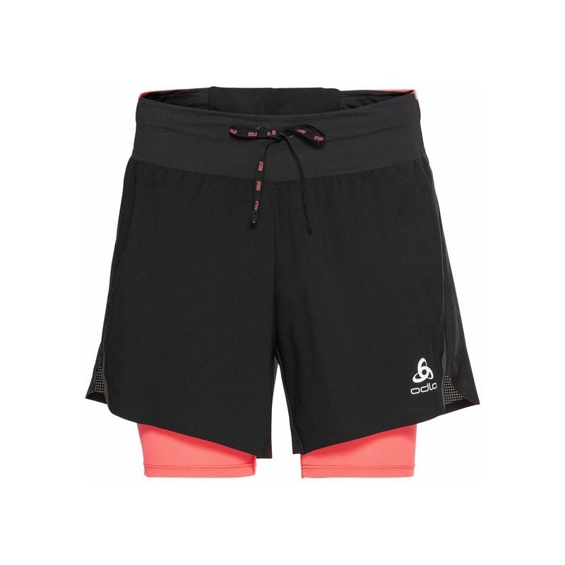 Shorts 2 In 1 Odlo Axalp Trail (svart - Siesta) Kvinne