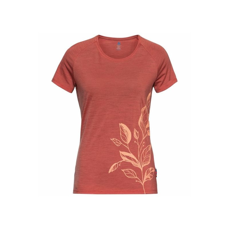 T-shirt Odlo Concord (burnt Sienna - Vine Graphic) Women