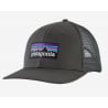 PATAGONIA P-6 Logo Trucker Hat Cap (Forge Grey)
