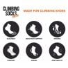 Chaussettes d'escalade YY VERTICAL Climbing socks Taille L (44-46) (Gris)