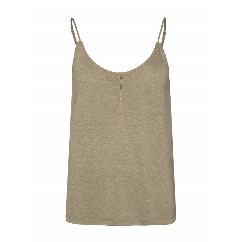 Camiseta de tirantes de espaguetis Mimizan para mujer (Just Leaf)