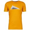 T-Shirt Columbia Tech Trail Graphic (Bright Gold Tonal Peaks) Mann